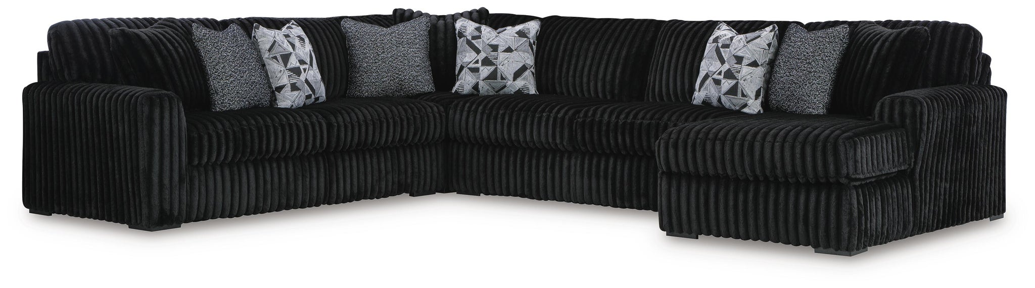 Midnight-Madness 6-Piece Sectional with Chaise - alternate view 2