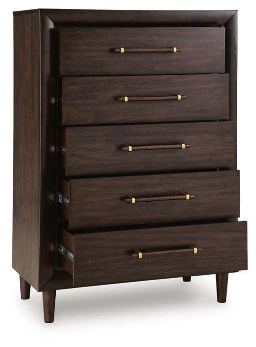 Dantenton Five Drawer Chest - alternate view 3