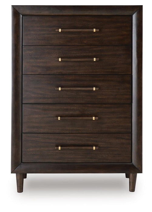 Dantenton Five Drawer Chest - alternate view 4