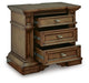 Frantanna Three Drawer Night Stand - alternate view 3