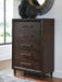Dantenton Five Drawer Chest