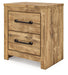 Maystonna Two Drawer Night Stand - alternate view 3