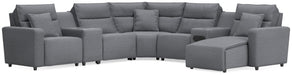 Modmax II 7-Piece Power Reclining Sectional with Chaise and Audio System
