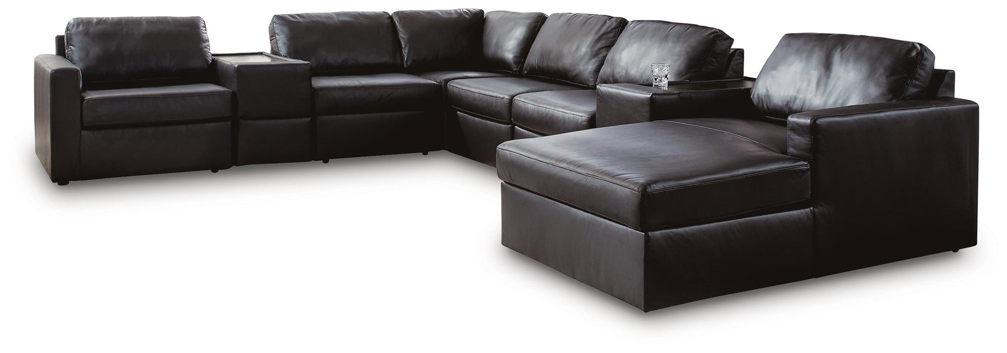 Modmax II 8-Piece Sectional with Chaise and Storage Consoles - alternate view 2