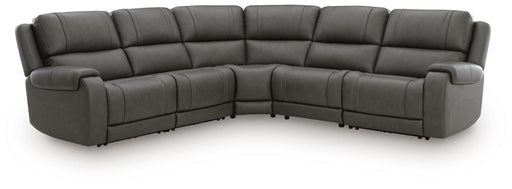 5Z-Pittson 5-Piece Power Sectional - 2 Armless Chairs
