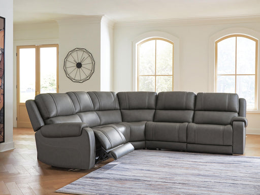 5Z-Pittson 5-Piece Power Sectional - 2 Armless Chairs - alternate view 2