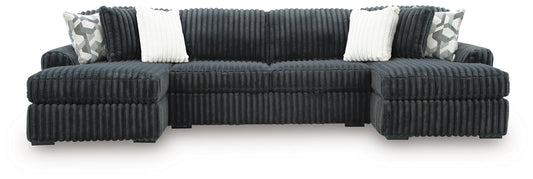 Midnight-Madness 3-Piece Double Chaise Sectional - alternate view 2