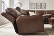 DeepWakes 7-Piece Reclining Sectional with Chaise and Storage Consoles - alternate view 4