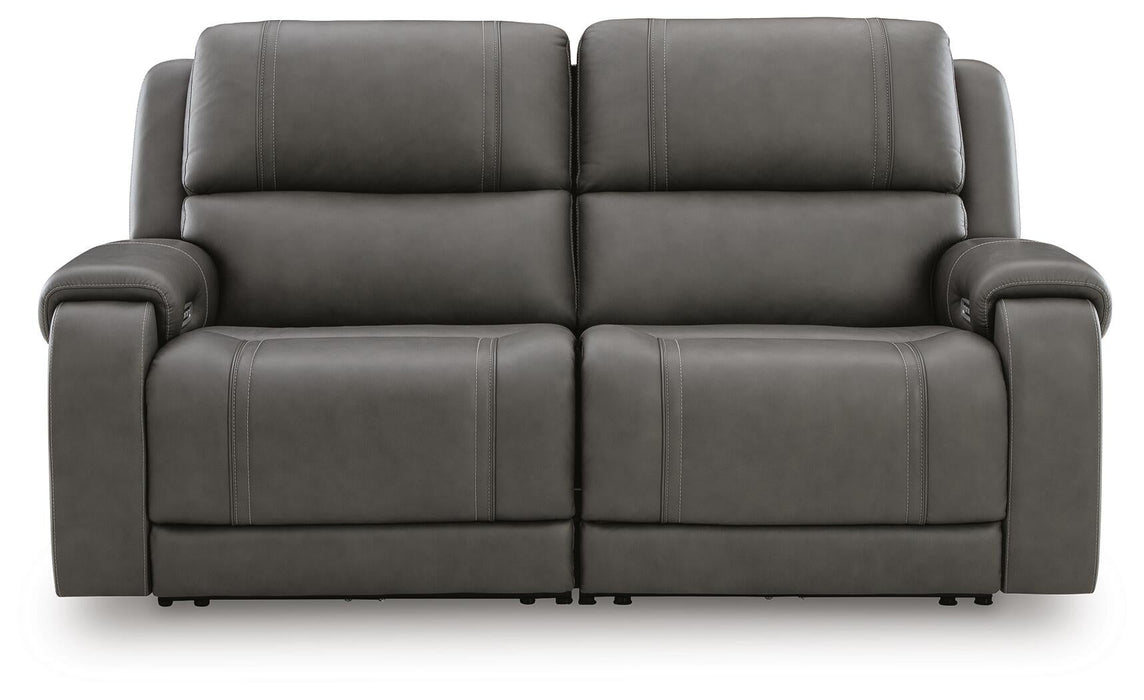 5Z - Pittson 2-Piece Power Reclining Sectional Loveseat - alternate view 2