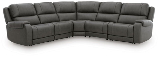 5Z-Pittson 5-Piece Power Sectional - Mixed Armless Seats - alternate view 2