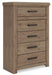 Oliandon Five Drawer Chest - alternate view 2