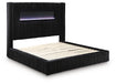 Tayleena King Upholstered Bed with Fireplace and Wireless Audio - alternate view 3