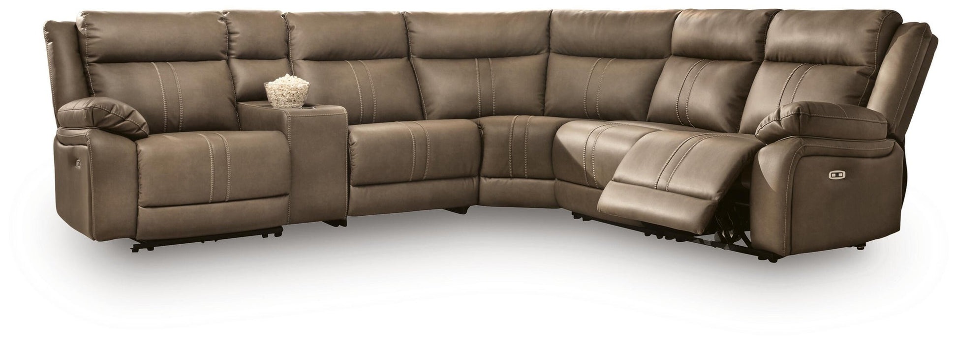 Max-Momentum 6-Piece Power Reclining Sectional with Audio Console - alternate view 2