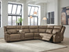 Max-Momentum 6-Piece Power Reclining Sectional with Audio Console