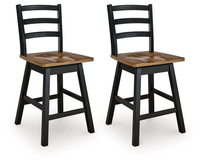 Wildenauer Swivel Stool (2/CN) - alternate view 2