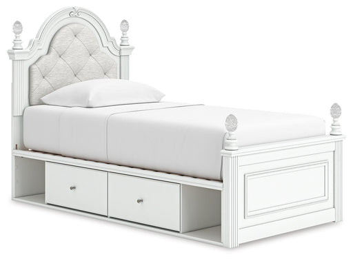 Kozlani Twin Upholstered Panel Bed with Storage - alternate view 2