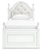 Kozlani Twin Upholstered Panel Bed with Storage - alternate view 4