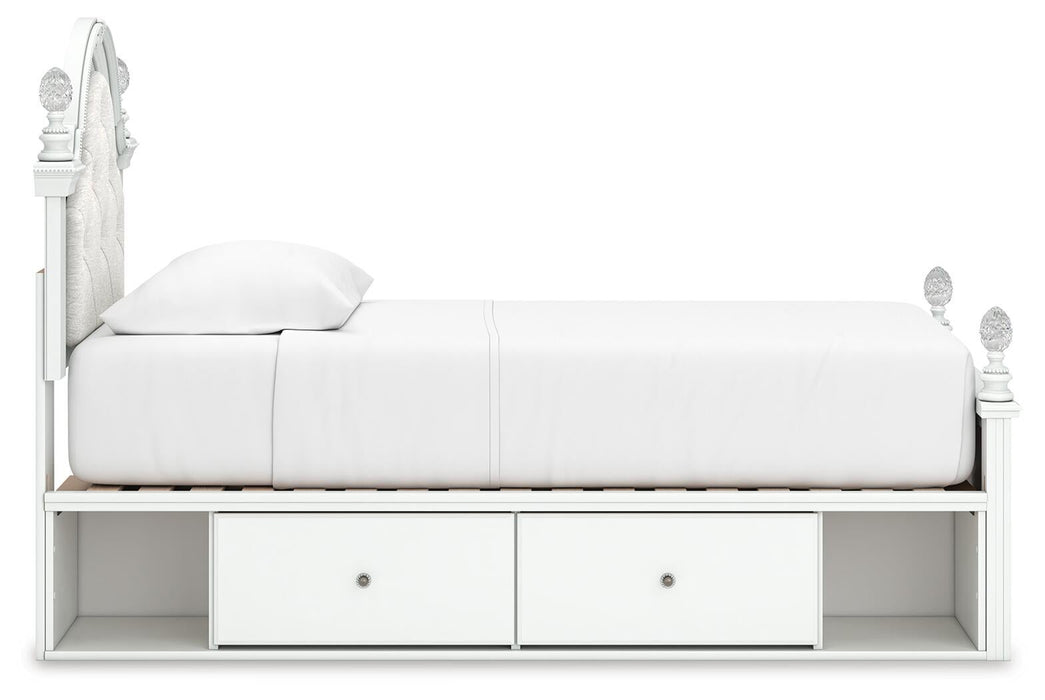 Kozlani Twin Upholstered Panel Bed with Storage - alternate view 7