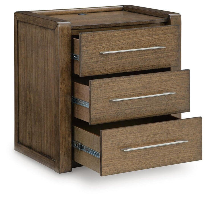 Marxmore Three Drawer Night Stand - alternate view 3
