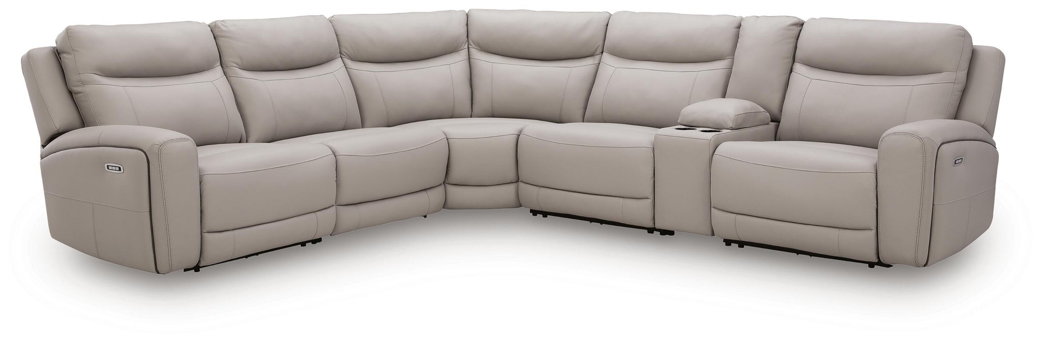 Gravier 6-Piece Power Reclining Sectional with Storage Console - alternate view 3