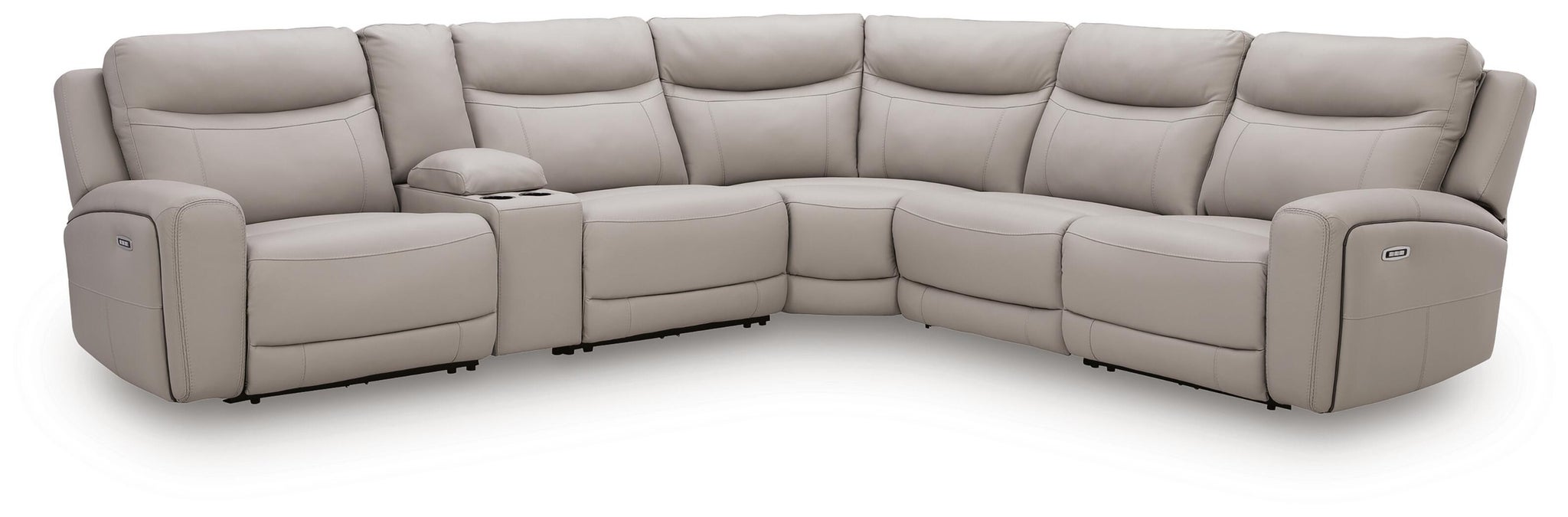 Gravier 6-Piece Power Reclining Sectional with Storage Console - alternate view 2