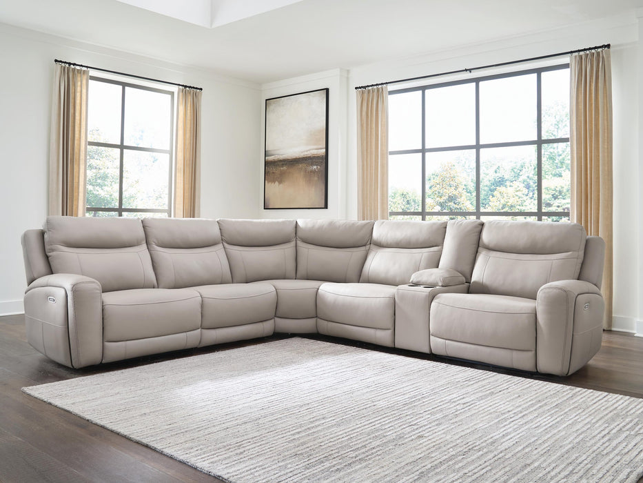Gravier 6-Piece Power Reclining Sectional with Storage Console - alternate view 5
