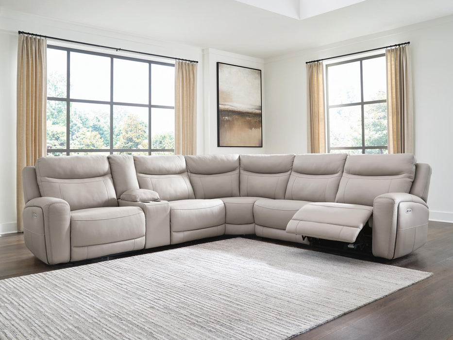 Gravier 6-Piece Power Reclining Sectional with Storage Console - alternate view 4