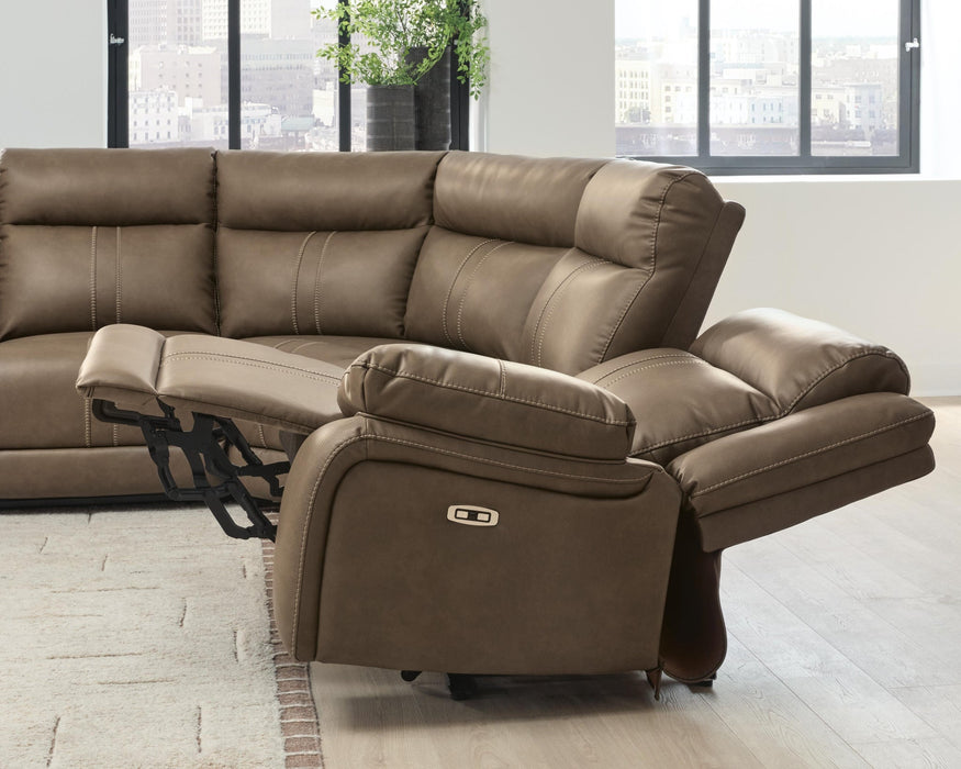 Max-Momentum 6-Piece Power Reclining Sectional with Audio Console - alternate view 7
