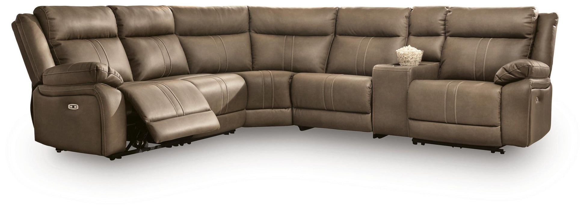 Max-Momentum 6-Piece Power Reclining Sectional with Audio Console - alternate view 3