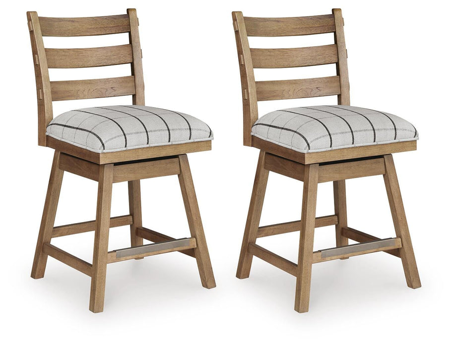 Ridgester UPH Swivel Barstool (2/CN) - alternate view 2