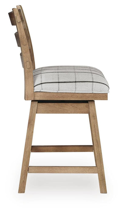 Ridgester UPH Swivel Barstool (2/CN) - alternate view 6