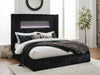 Tayleena Queen Upholstered Bed with Fireplace and Wireless Audio