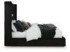 Tayleena Queen Upholstered Bed with Fireplace and Wireless Audio - alternate view 14