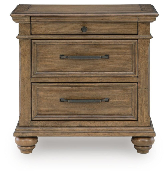 Karallin Three Drawer Night Stand - alternate view 4