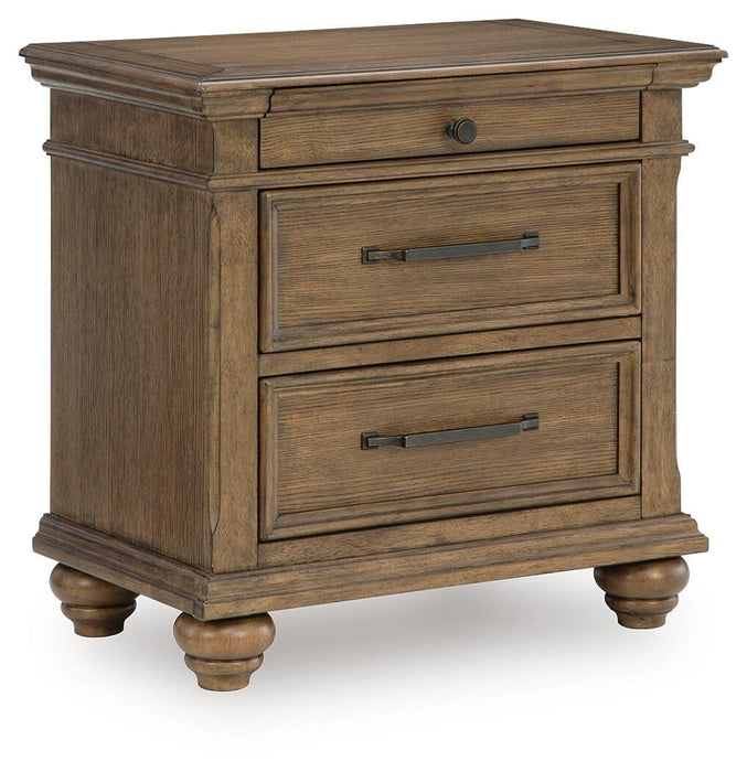 Karallin Three Drawer Night Stand - alternate view 2