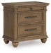 Karallin Three Drawer Night Stand - alternate view 2