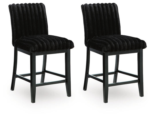 Mervannie Upholstered Barstool (2/CN) - alternate view 2