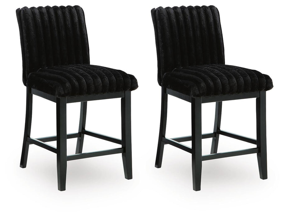 Mervannie Upholstered Barstool (2/CN) - alternate view 2