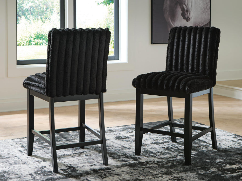 Mervannie Upholstered Barstool (2/CN) - alternate view 3