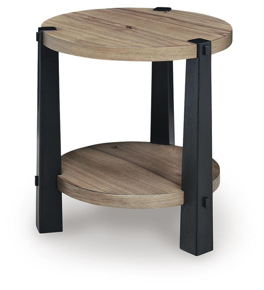 Ridgester Round End Table - alternate view 2