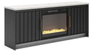 Cadmori 63" TV Stand with Electric Fireplace - alternate view 3