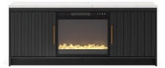 Cadmori 63" TV Stand with Electric Fireplace - alternate view 4