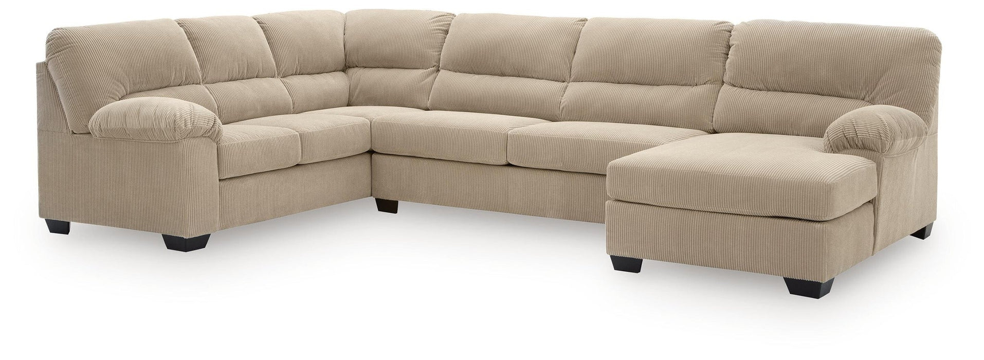 SimpleJoy 3-Piece Sectional with Chaise - alternate view 2