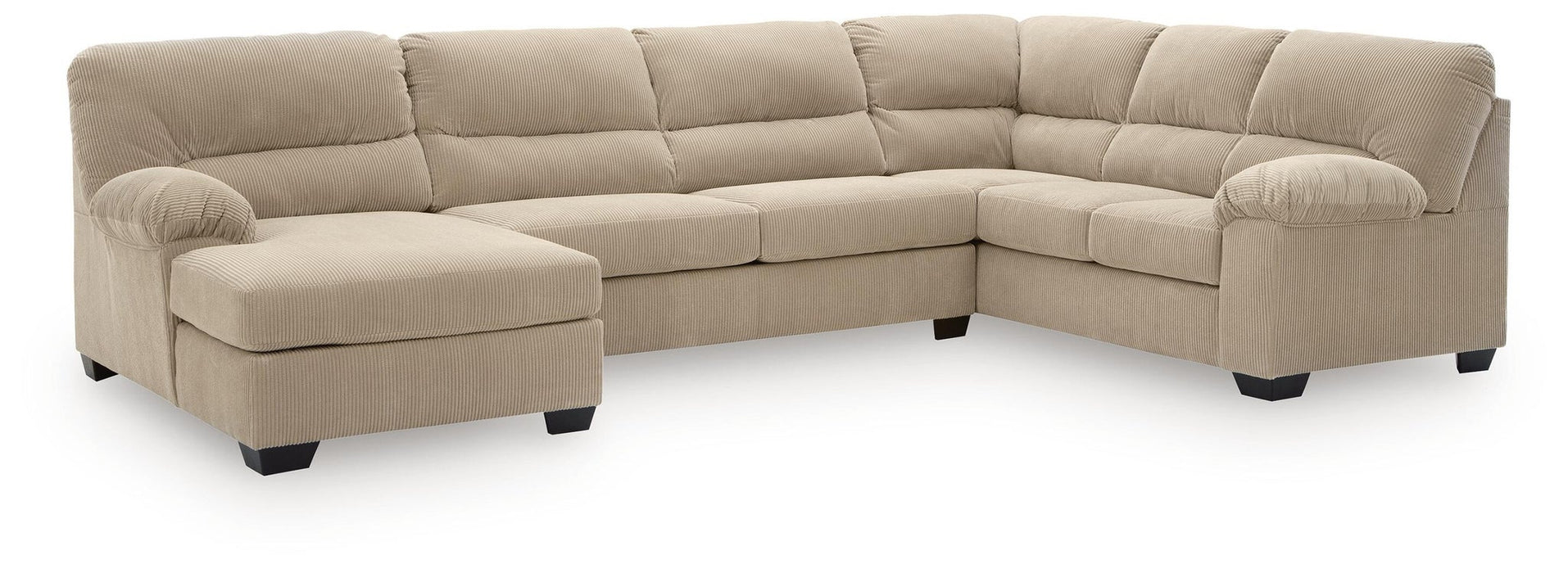 SimpleJoy 3-Piece Sectional with Chaise - alternate view 2