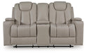 Elevate Edges Glider REC Loveseat w/Console - alternate view 4
