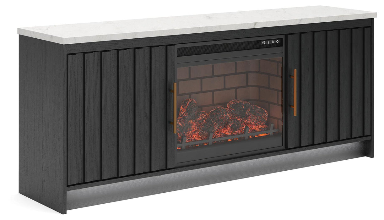 Cadmori 63" TV Stand with Electric Fireplace - alternate view 3