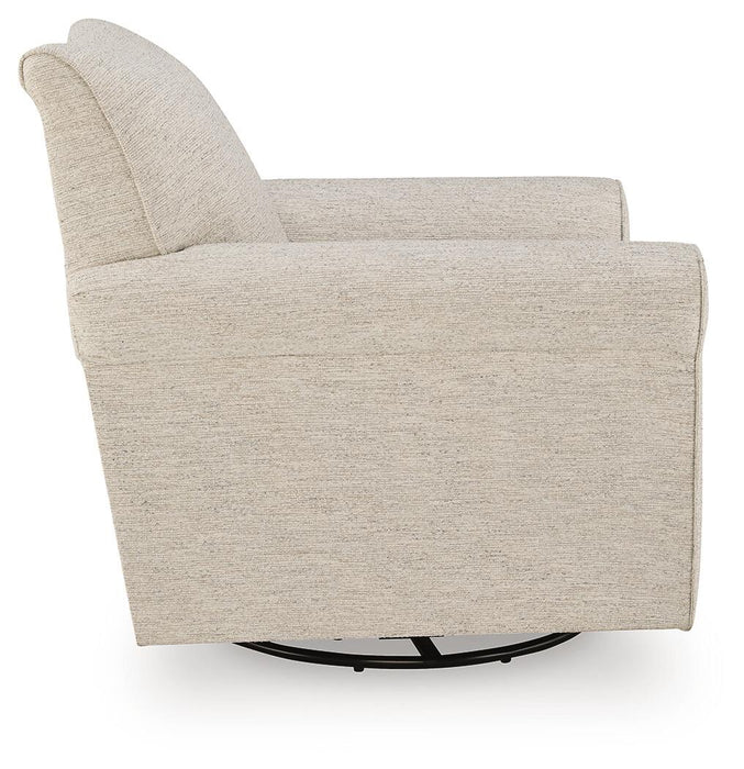 Renley Swivel Glider Accent Chair - alternate view 7
