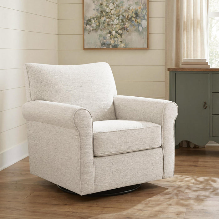 Renley Swivel Glider Accent Chair - alternate view 3