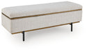 Dettaford Next-Gen Nuvella Storage Bench - alternate view 2
