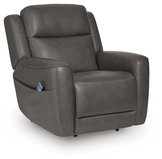 4Z-Tribano Power Lift Recliner - Gray - alternate view 2